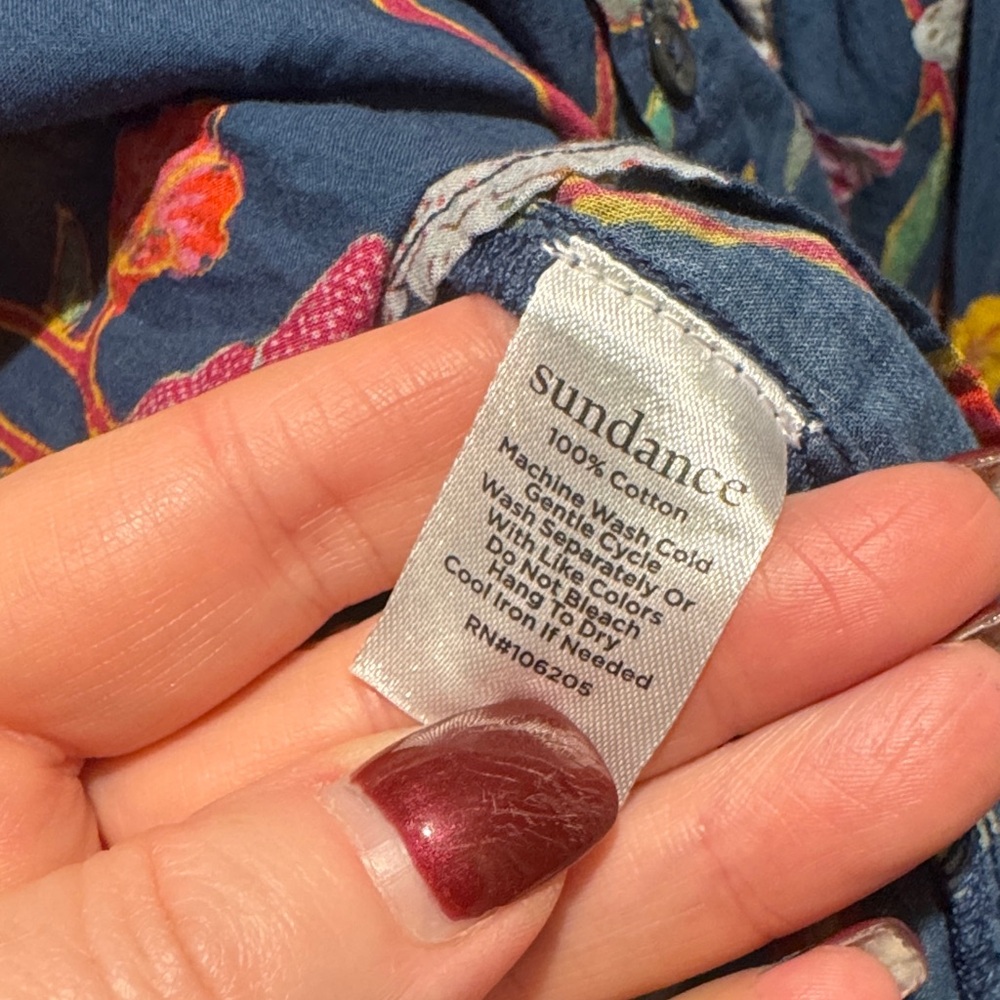 Sundance Multicolor Lightweight Button Down Shirt - image 5